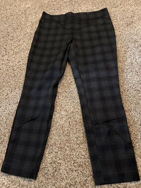 Black Plaid Dress Pants